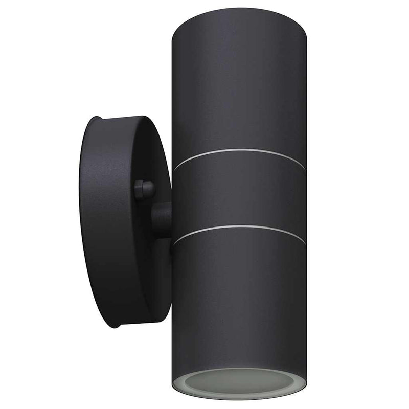 Corp iluminat perete exterior 2 buc, oțel inoxidabil, sus/jos