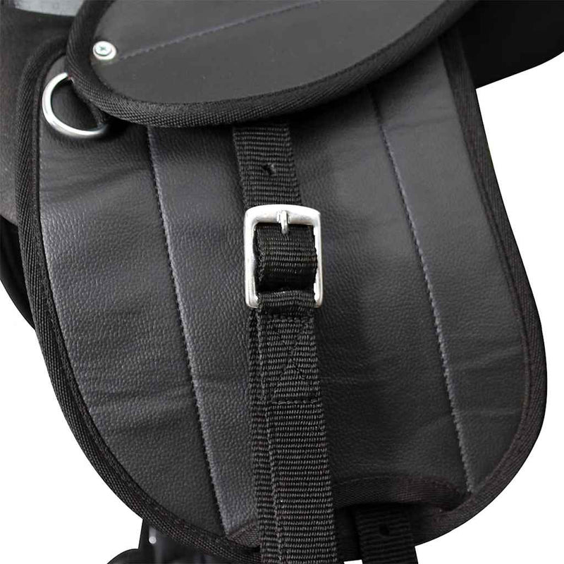 Set șa ponei 10", negru