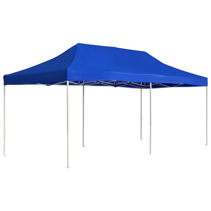 Cort de petrecere pliabil profesional albastru 6x3 m aluminiu