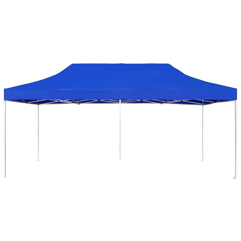Cort de petrecere pliabil profesional albastru 6x3 m aluminiu
