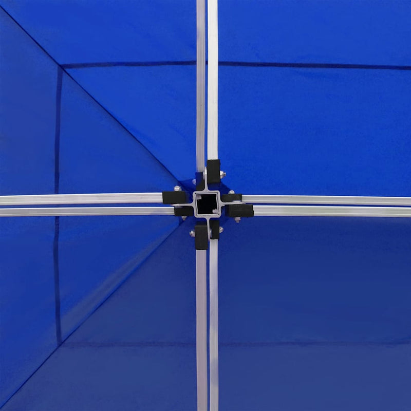Cort de petrecere pliabil profesional albastru 6x3 m aluminiu