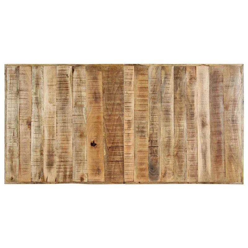 Masă de bucătărie, 160x80x75cm, lemn masiv de mango nefinisat