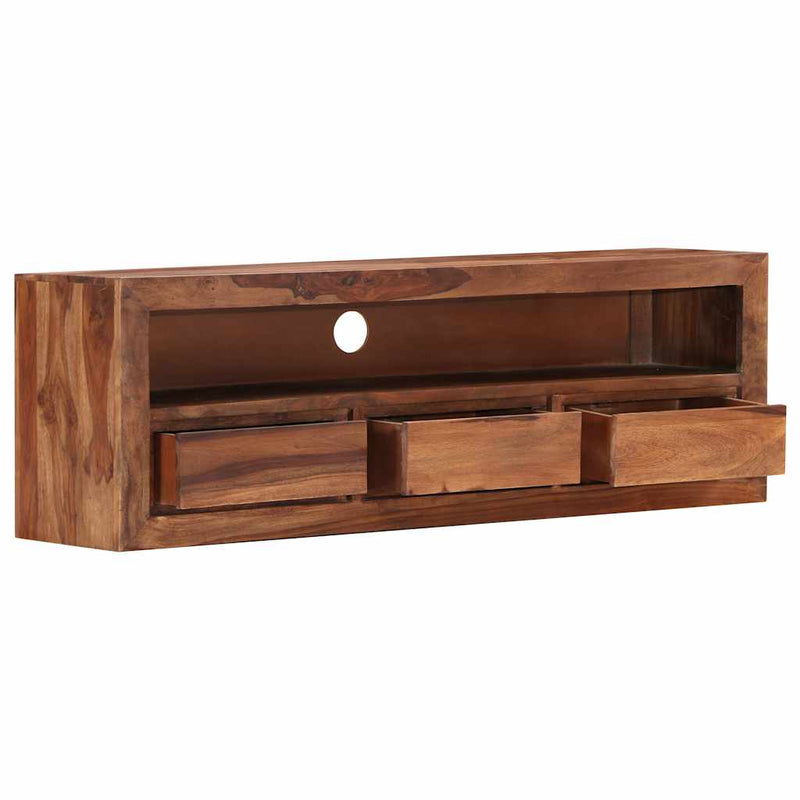 Comodă TV, 120x30x40 cm, lemn masiv de acacia