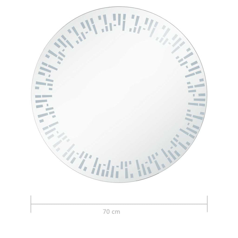 Oglindă cu LED de baie, 70 cm