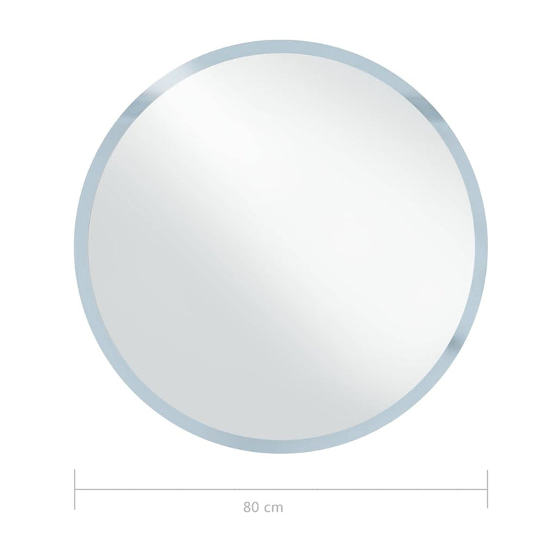 Oglindă cu LED de baie, 80 cm