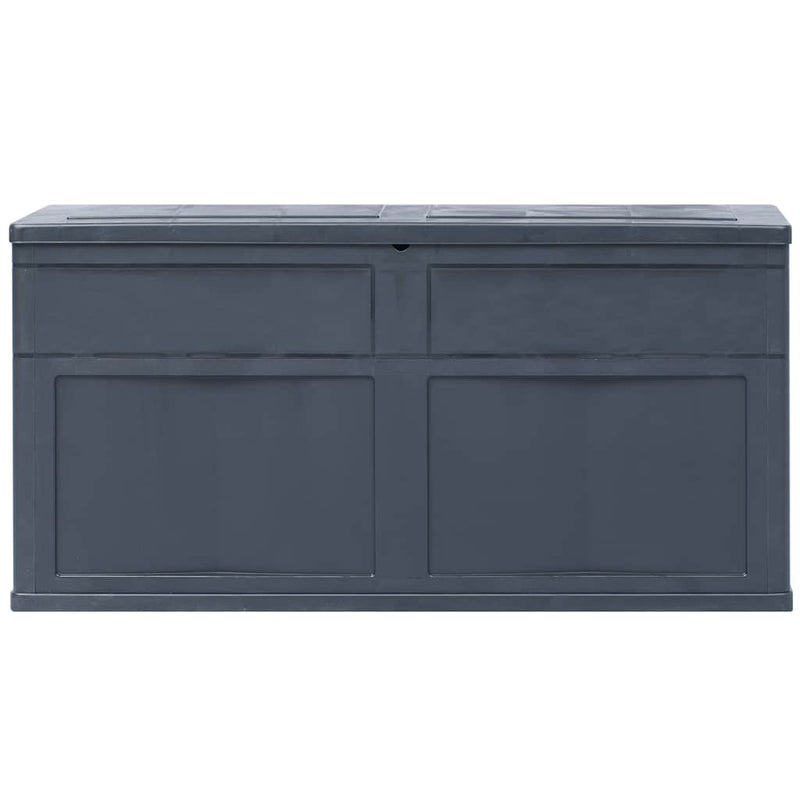 Ladă de depozitare de grădină, negru, 320 L