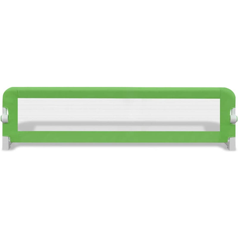 Balustradă de protecție pat copii, 2 buc., verde, 150x42 cm