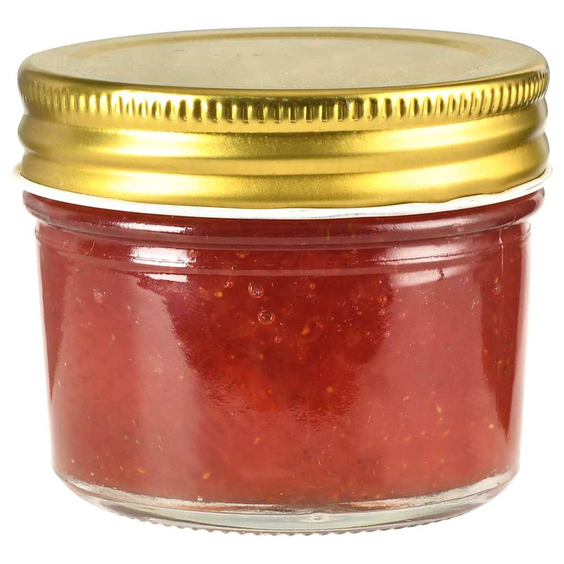 Borcane din sticlă pentru gem, capace aurii, 96 buc, 110 ml