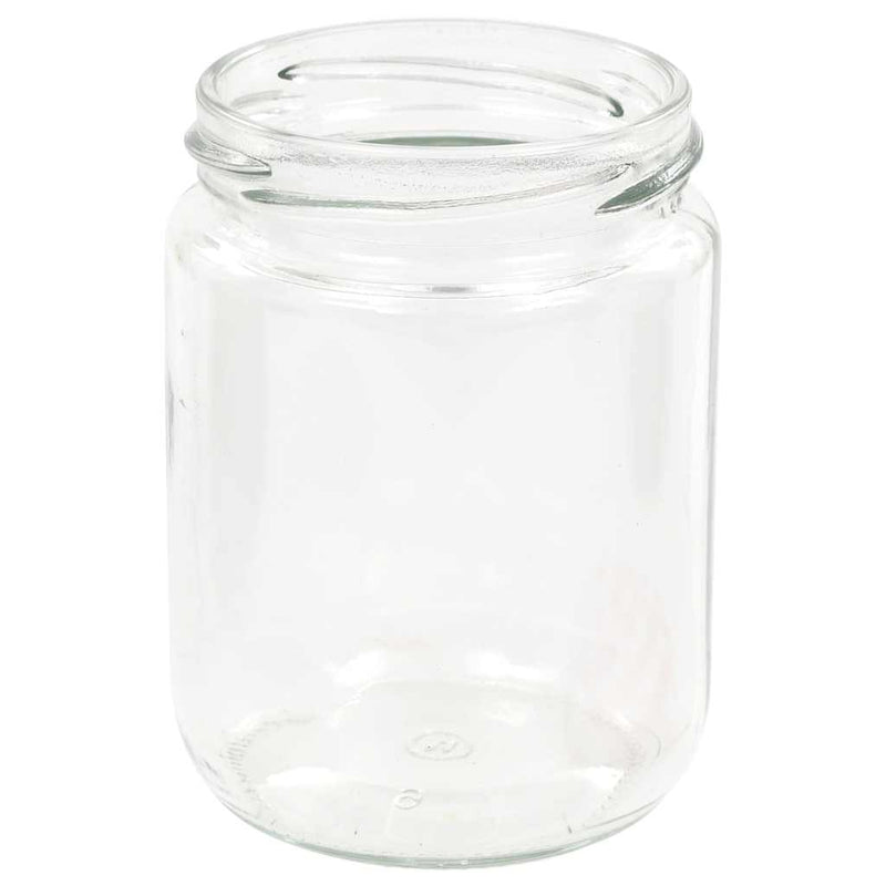 Borcane de sticlă pentru gem capac alb și roșu, 48 buc, 230 ml
