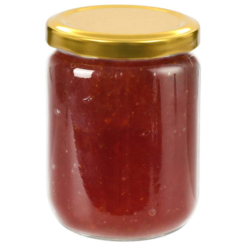 Borcane din sticlă pentru gem, capace aurii, 96 buc., 230 ml