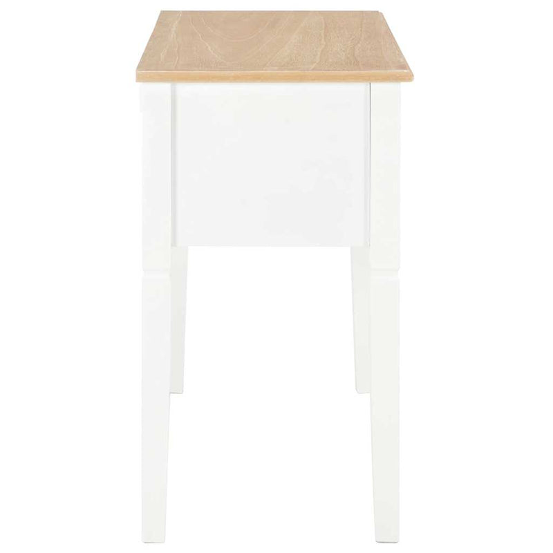 Birou de scris, alb, 109,5 x 45 x 77,5 cm, lemn