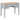 Birou de scris, gri, 109,5 x 45 x 77,5 cm, lemn