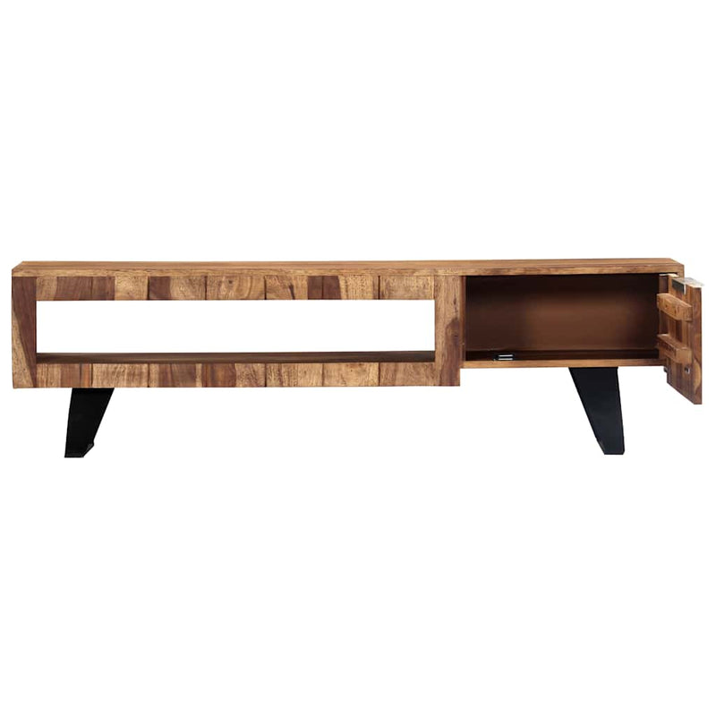 Comodă TV, 140 x 30 x 40 cm, lemn masiv de acacia
