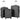 Set valiză carcasă rigidă, 3 buc., negru, ABS