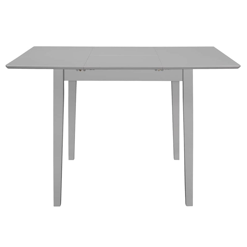 Masă de bucătărie extensibilă, gri, (80-120)x80x74 cm, MDF