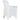 Set mobilier bistro, 3 piese, alb, plastic, aspect ratan