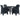 Set mobilier exterior, 5 piese, antracit, plastic, aspect ratan