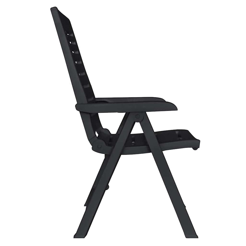 Set mobilier de exterior, 11 piese, antracit, plastic