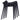 Scaune stivuibile 4 buc., negru, plastic