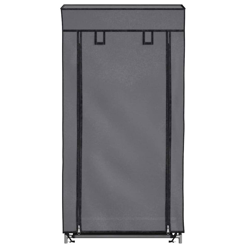 Pantofar cu husă, gri, 58x28x106 cm, material textil