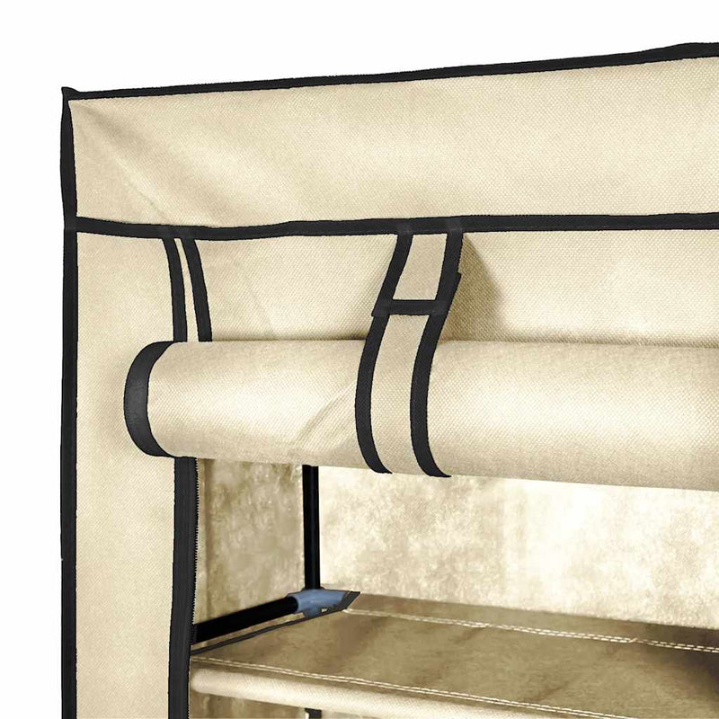 Pantofar cu husă, crem, 57 x 29 x 162 cm, material textil