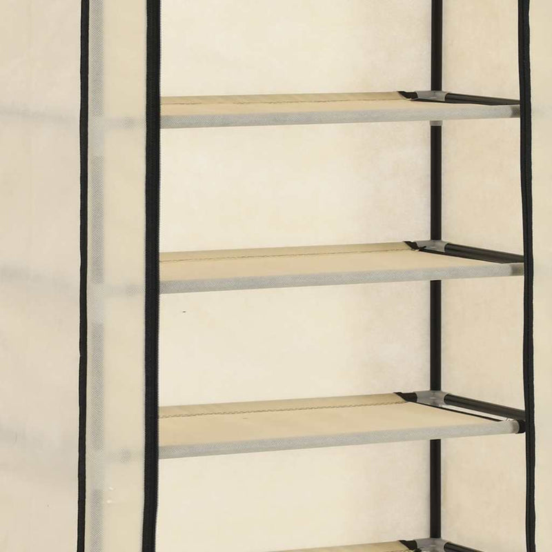 Pantofar cu husă, crem, 57 x 29 x 162 cm, material textil