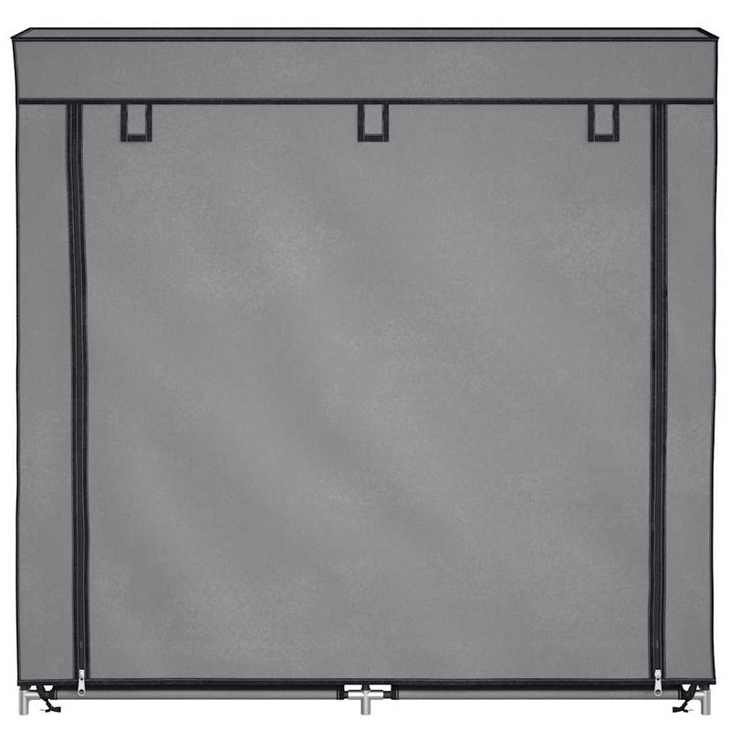 Pantofar cu husă, gri, 115x28x110 cm, material textil