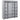 Șifonier cu bare și compartimente, gri, 150x45x176 cm, textil