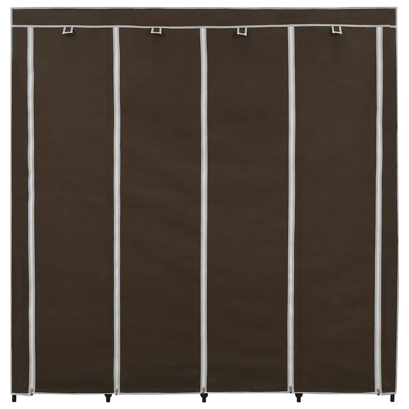 Șifonier cu 4 compartimente, maro, 175x45x170 cm