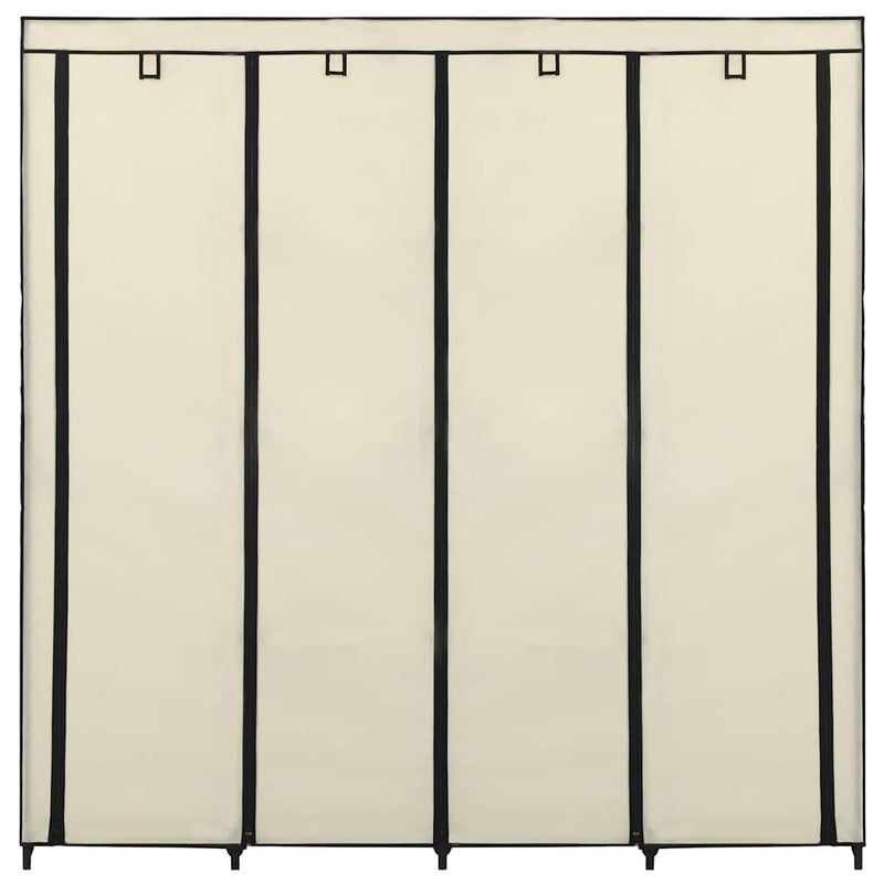 Șifonier cu 4 compartimente, crem, 175 x 45 x 170 cm