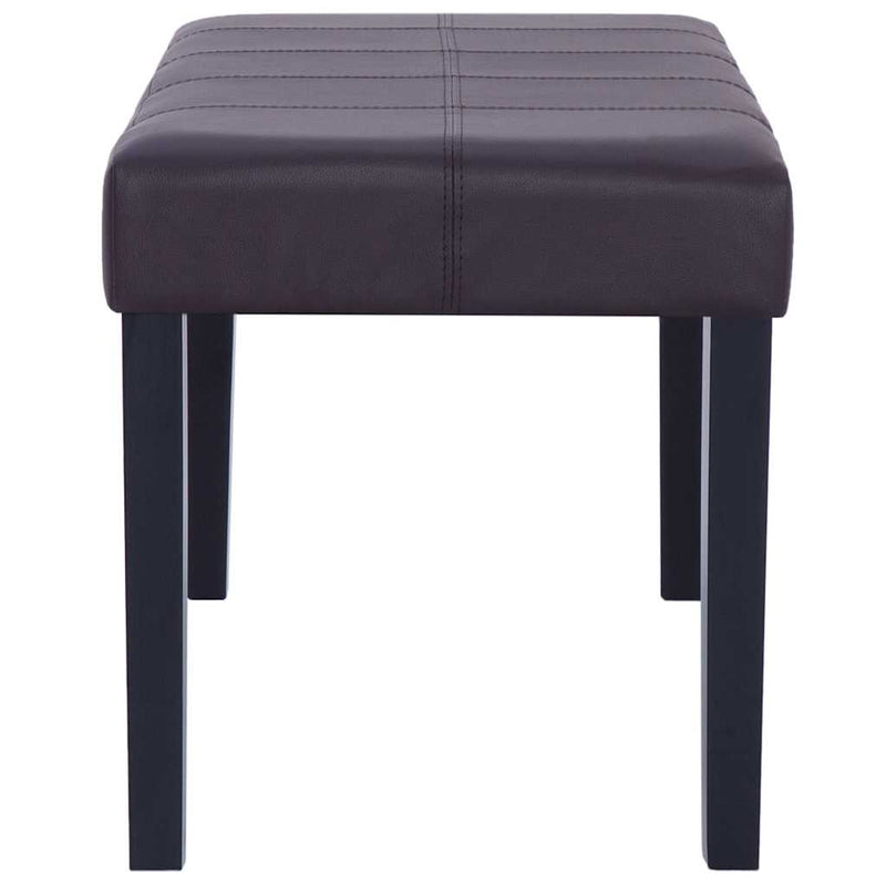 Bancă, maro, 106 cm, piele artificială