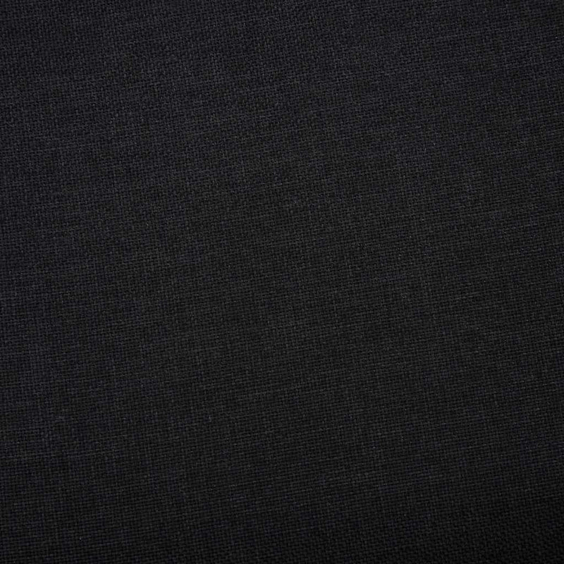 Bancă cu compartiment de depozitare, negru, 116 cm, poliester