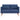 Canapea cu 2 locuri, albastru, material textil