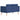 Canapea cu 2 locuri, albastru, material textil