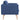 Canapea cu 3 locuri, albastru, material textil