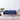 Canapea cu 3 locuri, albastru, material textil