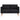 Canapea cu 2 locuri, negru, material textil