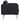 Canapea cu 3 locuri, negru, material textil