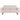 Canapea cu 2 locuri, crem, material textil