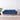 Canapea cu 3 locuri, albastru, material textil