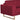 Canapea cu 3 locuri, bordo, material textil