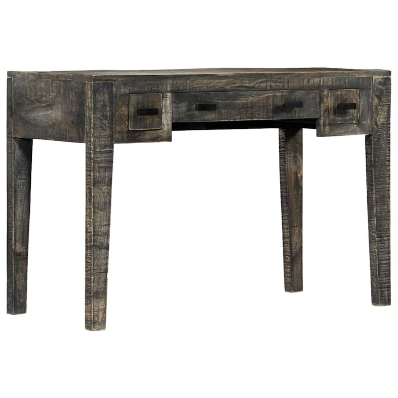 Birou, negru, 110 x 50 x 75 cm, lemn masiv de mango
