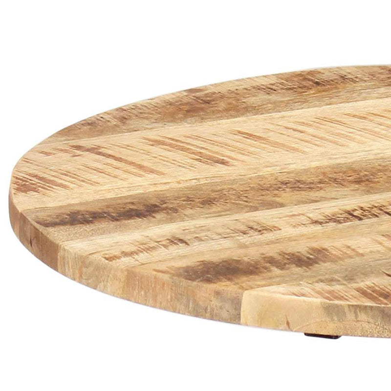 Masă laterală, 60 x (46-63) cm, lemn masiv de mango și fontă
