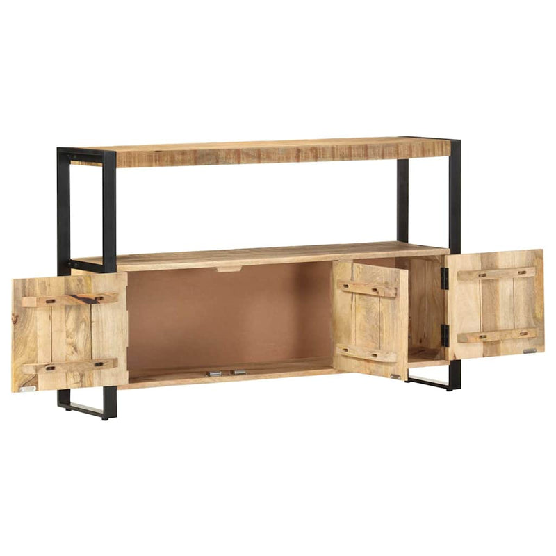 Dulap lateral, 120 x 30 x 75 cm, lemn masiv de mango
