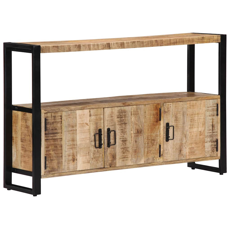 Dulap lateral, 120 x 30 x 75 cm, lemn masiv de mango