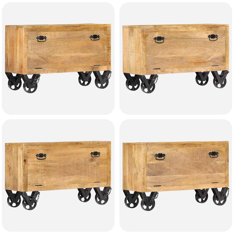 Pantofar, 86 x 35 x 55 cm, lemn masiv de mango