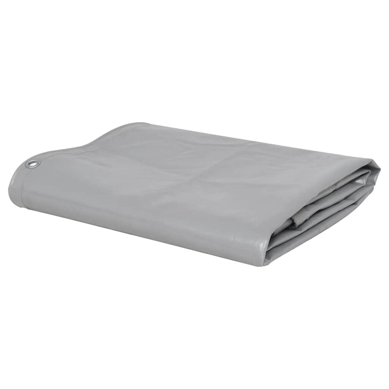 Prelate Gri 3,5 x 5 m Pânză cu acoperire PVC