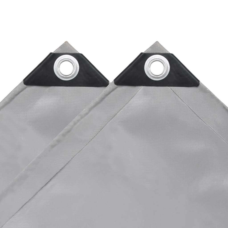 Prelate Gri 5 x 6 m Pânză cu acoperire PVC