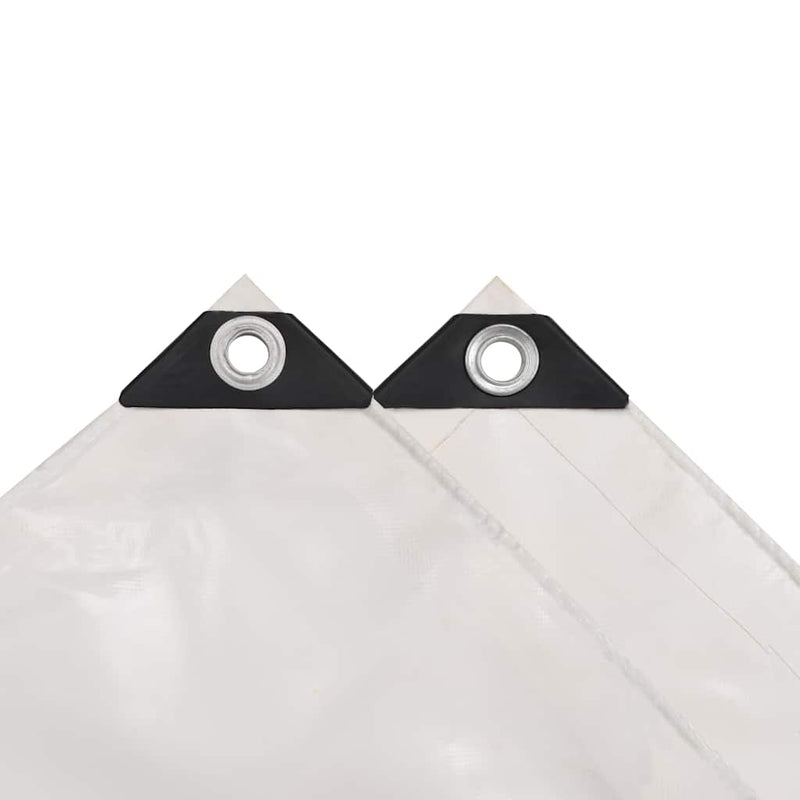 Prelate Alb 1,5 x 10 m Pânză cu acoperire PVC