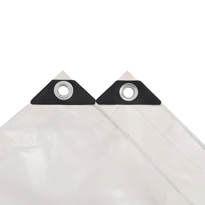 Prelate Alb 2,5 x 3,5 m Pânză cu acoperire PVC
